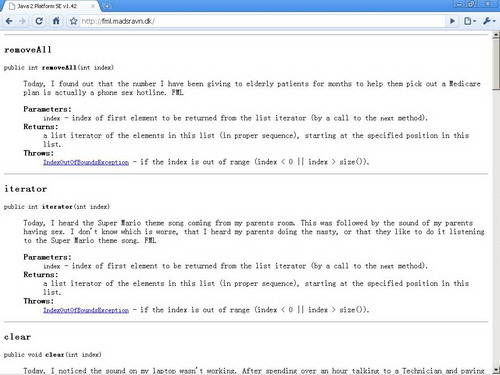 Java Doc版的fmlife.com
